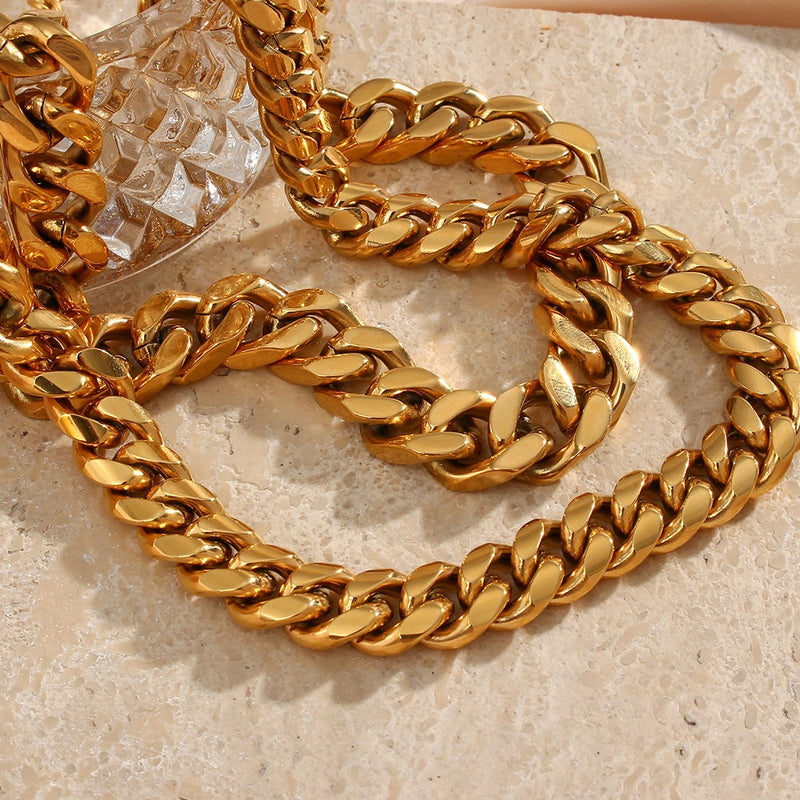 Colar Maxi folheado em ouro 18k